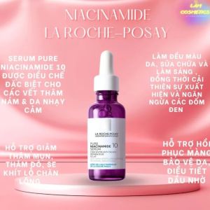 [TOP-AUTH] BEST SELLER SERUM DƯỠNG SÁNG DA MỜ THÂM NÁM HIỆU QUẢ LA R.OCH.E-POSA.Y PUR.E NIA.CINA.MIDE C 10 /30ML - CHÂT LƯỢNG HÀNG ĐẦU SẢN PHẨM ĐẠT CHUẨN ĐƯỢC KHÁCH HÀNG ĐÁNH GIÁ CAO ƯA CHUỘNG TRÊN THỊ TRƯỜNG MỜI KHÁCH YÊU TRẢI NGHIỆM