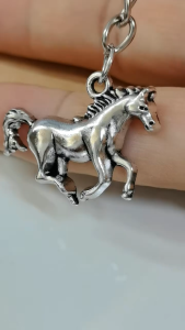 5/1 PCS Vintage Horse Pendant Keychain Pendant Gift Souvenir Backpack Car Key Pendant