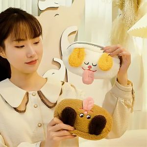 Penghantaran dari China [2025] Kipas Kucing Menjilat Anjing Pensel Mewah Alat Tulis Emoji Kapasiti Besar Pensel Pelajar Sekolah Menengah Kreatif Jepun yang comel 3.8