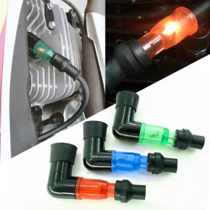 SEAMETAL Motorcycle Spark Plug Cap Universal Luminous Motorcycle Ignition Spark Plug Cap For Scooter Motorcycle