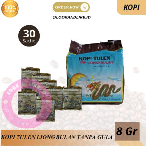 Kopi Liong Bulan Bogor Mini/Kopi Tulen Tanpa Gula Isi 30 Bks x 8gr