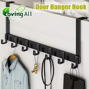 Door Hanger Hook Bedroom Adjustable Aluminum Hook Wall Hook Bathroom Door Hanger Clothes