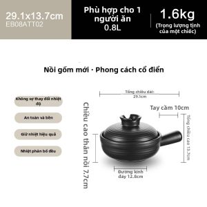 Supor | Nồi Súp Gốm Chống Nhiệt Không Nứt Cho Bếp Gas