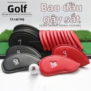 Bao Đầu Gậy Golf Chống Nước Chống Bụi Chống Mài Mòn 12 Cái