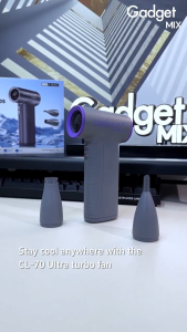 Gadget Mix Diginut CL-70 Ultra 199 Speeds Handheld Turbo Fan Grey/Purple