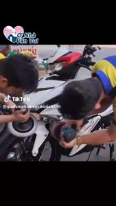 Máy đánh bóng ô tô MAKITA GV6010 - Máy đánh bóng làm bóng chà nhám ô tô xe máy Mini Loại 1