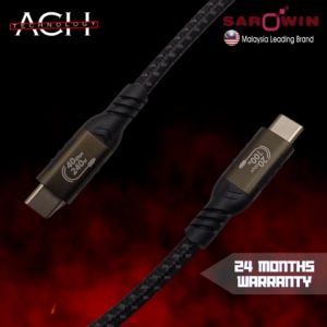 SAROWIN Type C to C Cable *8K 40GB Data Transfer *240W Super Fast Charging⚡️with Alluminium Alloy *USB C to C Cable for Android/iOS 🔥24 MONTHS WARRANTY🔥