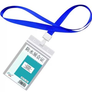 Transparent Card Holder PU Material Campus Card Protection Strap Bank Card ID Document Lanyard Organizer for Everyone