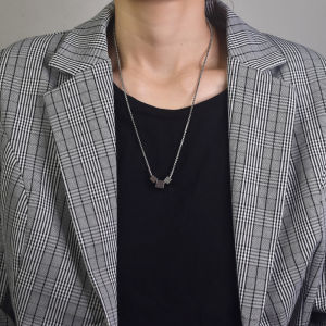 สร้อยคอแบบสามมิติสไตล์ใหม่ปี 2025 เครื่องประดับแฟชั่นสำหรับทั้งชายและหญิง สร้อยคอแบบไมโครไพลอตสแตนเลสที่ทนทานต่อการใช้งาน