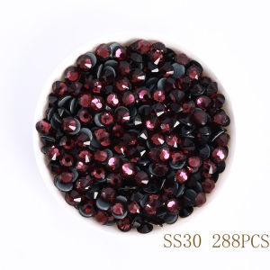 SS6-SS30 Amethyst Hot Fix Glass Rhinestones Flatback Hotfix Crystal Stones Iron on Diamond Strass Nail Clothes DIY Accessories