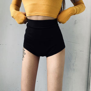 High Waist Jazz Dance Fitness Booty Lift Short Pants with Long Boots for Team Performance And Steel Pole Dancing