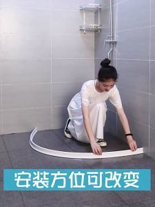 50mm HighBathroom Water Stopper Water Partition Dry And Wet Separation Flood Barrier Rubber Dam Silicon Water Blocker Dont Slip Silicone-Water-Barrier