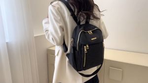 LapaN Tas Ransel Wanita Colay Bordir Tas Wanita Tas gendong Wanita Waterproof Tas Kuliah Multifungsi