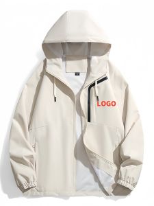 Customized Printed Logo Three-in-One Outdoor Shell Jacket Mens and Womens Fall and Winter Windproof Parka Hiking Jacket Outwear Trendy