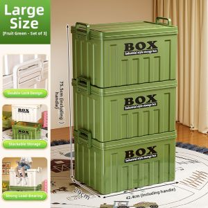 MEIZHUFU | Large Capacity Durable Storage Box for Clothes Quilts Toys Snacks Miscellaneous Items