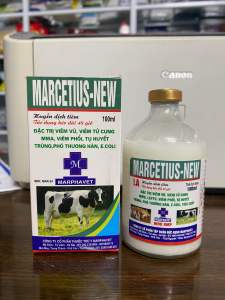 MARCETIUS NEW (100ml) marphavet xử lý viêm zú viêm tử cung tụ huyết trùng thương hàn gia súc gia cầm
