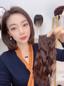 Kẹp Phồng Chân Tóc Xoăn Sóng Dài 25-35cm Tóc Giả Xoăn Sóng Làm Dày Tóc (Giá 1 Bên) QiQiShop