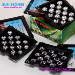 CZ Baguette Cut Diamond 3AAA เพชรพลอยบาเก็ต เพรชรัสเซีย สีขาว KOREA MACHINE CUT WHITE