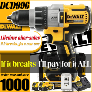 Dewalt DCD996 20V MAX XR Brushless Lithium-Ion 3-Speed 1/2 in. Cordless Hammer Drill   With battery charger and tool case