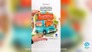 GM Kids (ของแท้ USA 3 - 8 ขวบ) บอร์ดเกมเด็ก เกมกระดานเด็ก Frankies Food Truck Fiasco SM0204