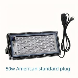 UV LED Flood Light 50W 100W AC110V Outdoor Floodlight LED 395nm 400nm Ultraviolet Fluorescent Stage Lamp Party Blacklight