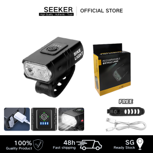 【✅SG stock】LED Bicycle Lights 1000Lumen USB Rechargeable Mountain Bike Headlights 6 Modes Waterproof Bike Light Night Cycling Flashlight Equipment