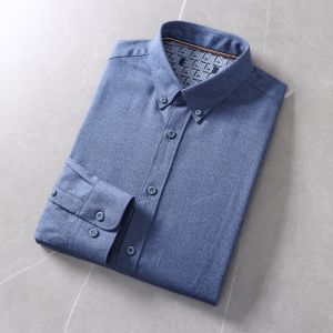 Store 198 Pure Cotton Washed Brushed Shirt Mens Business Commute Casual Spring and Autumn Long Sleeves Bottoming Cotton Shirt