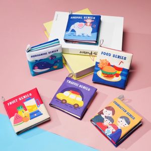SK-M349 Soft Book Buku Bantal Bayi Animal Series Berbahasa Inggris Buku Kain Bayi / Mainan Edukasi