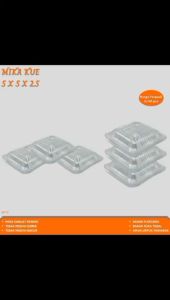 Mika Kue Mika Kecil Mika Cake 5x5x2.5 Cm (Isi 50 Pcs / WT7C)