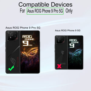 Ibywind For Asus ROG Phone 9 Pro 5G Screen Protector with 2 Pcs Tempered Glass1 Pc Camera Lens Protector1 Pc Backing Carbon Fiber Film [Fingerprint ReaderEasy to install]
