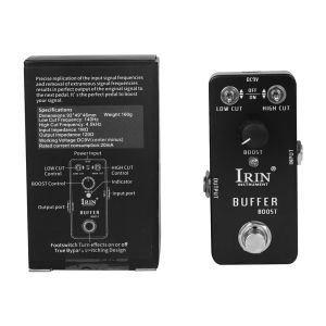 IRIN | IRIN RS-21 Buffer Boost Guitar Effect Pedal True Bypass Tăng Cường Tín Hiệu Cổ Điển Âm Kim Loại Tổng Hợp Phụ Kiện Guitar