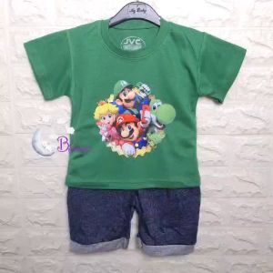 BOBOBAM BAJU BAYI LAKI LAKI SETELAN ANAK COWO LUCU STELAN COWOK 6 BULAN- 3 TAHUN KEREN TRENDY KEKINIAN KARAKTER M4R10