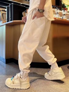 American Style Casual Sporty Mens Sweatpants Loose Fit Premium Quality Spring Autumn Trendy Brand Harlan Long Trousers