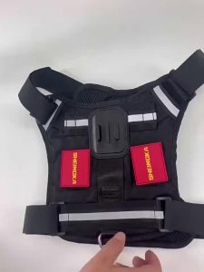 Dog Harness Soft and Adjustable for GoPro Hero 13 12 11 10 9 for DJI OSMO Action 6/5Pro 4 3 Insta360 X5 X4 X3 Cam