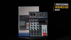HARDWELL MIX400 4-channel mixer Bluetooth/USB/MP3 playback live singing sound card conference mixing console