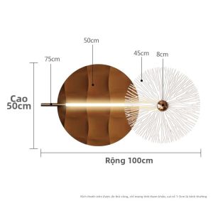 Trang Trí Tường Đèn 3D Hiện Đại Sang Trọng