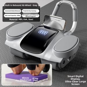 REXUELONG | Automatic Recoil Ab Roller Wheel Fitness Equipment for Home