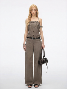 Summer New Vintage Denim Jumpsuit Women