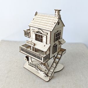 [Mechanical Gear Wooden Puzzle] 3D Mechanical Gear Wooden Puzzle Toy - DIY Model Kit For Adults Brainstorming Toys Holiday Gif