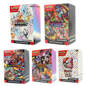 Bandai | English Pokemon Cards Pokémon TCG: Scarlet Violet 151 Prismatic Evolutions TEAM ROCKET Destined Rivals Booster bundle