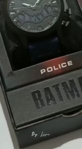 Jam Tangan Pria Police Analog Batman Rubber Anti Air