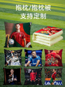 CR7 Football Star Pillow Cushion for Boys Square Shape PP Cotton Filled Character Pattern Universal Space Decoration Pillow