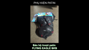 Combo Phụ Kiện Bảo Hộ Trượt Patin BKB Chính Hãng FLYING EAGLE - Bảo vệ Bàn Tay Khủy Tay và Đầu Gối