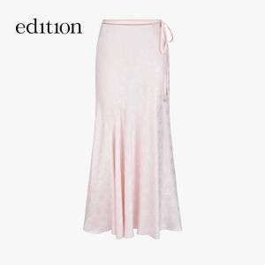 edition | New Summer Mulberry Silk Jacquard A-line Midi Skirt