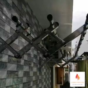 Giàn Phơi INOX Thông Minh Chịu Lực Cao Với Tay Đỡ Đôi Mạnh Mẽ Hiện Đại Sang Chảnh Làm Từ Inox 201 Sáng Bóng