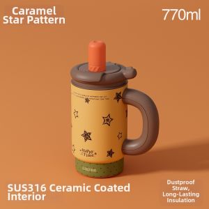 LIKE BB | High Capacity Straw Thermos Cup Female