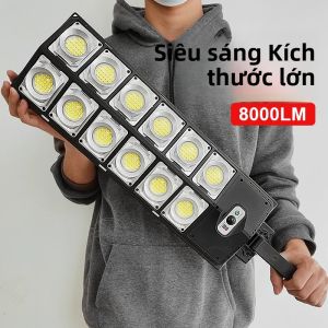 2024 Mạnh Đèn Năng Lượng Mặt Trời Ngoài Trời Cảm Biến Chuyển Động Điều Khiển Từ Xa 3 Chế Độ Chống Nước Đèn LED Siêu Sáng Sân Vườn Đèn Đường