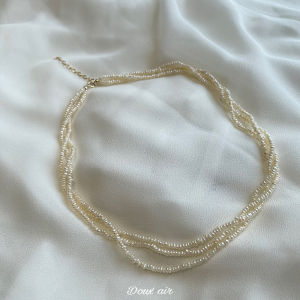 Air Multi-Layer Twin 14K Gold-Plated Pearl Necklace