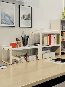 MEGA Desk Organizer Desktop Rack Tabletop Organiser Office Bookshelf Multi-layer Shelf Tabletop Storage Multipurpose Tabletop Storage