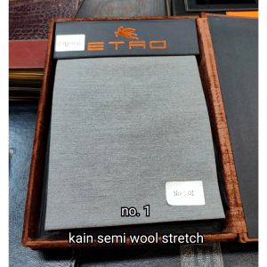 Kain Bahan stelan Jas semi wool Melar Stretch Etro super  330s (hrg 1 mtr)